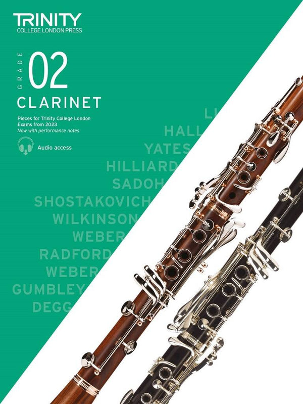 Trinity Clarinet Grade 2 (with Audio Download) from 2023