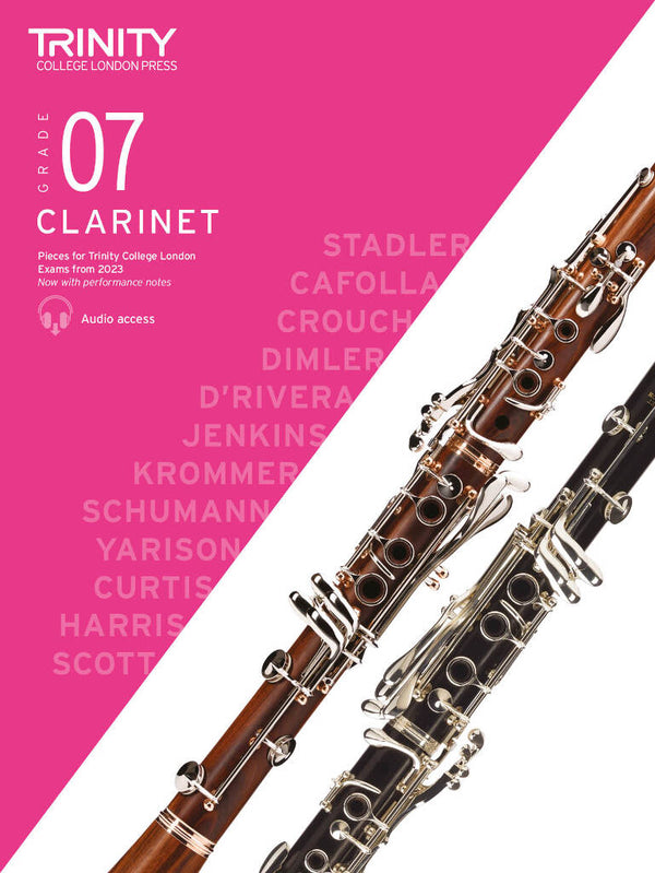 Trinity Clarinet Grade 7 (with Audio Download) from 2023