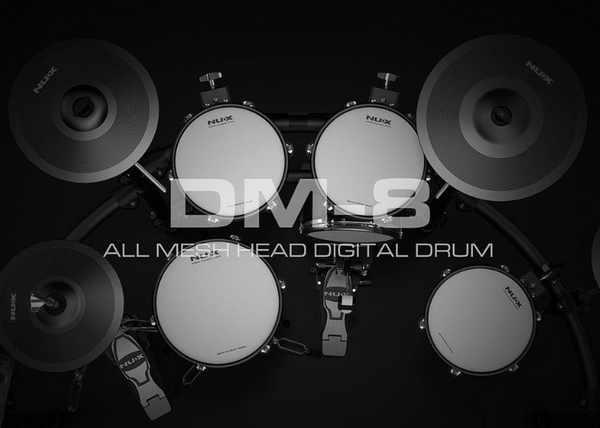 NUX DM-8|高階專業網面配置電子鼓|Professional Electric Drum Set with All Mesh Heads
