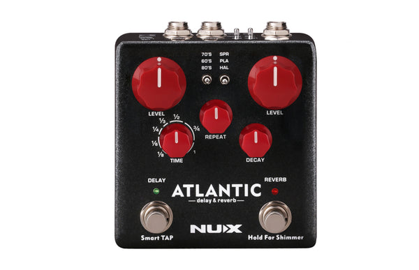 NUX NDR-5 Atlantic|延遲與混響雙踩釘效果器|Delay & Reverb Pedal
