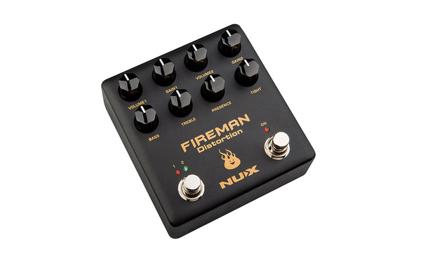 NUX NDS-5 Fireman|雙通道Brown Sound失真效果器|Dual Channel Brown Sound Distortion