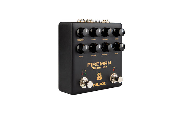 NUX NDS-5 Fireman|雙通道Brown Sound失真效果器|Dual Channel Brown Sound Distortion