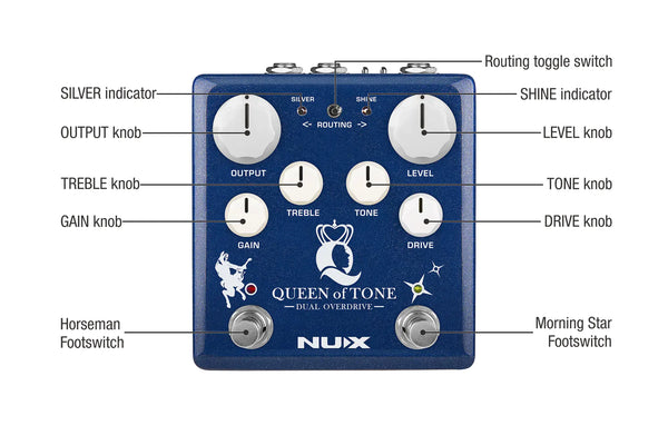 NUX NDO-6 Queen of Tone|雙過載效果器|Dual Overdrive in a Stompbox