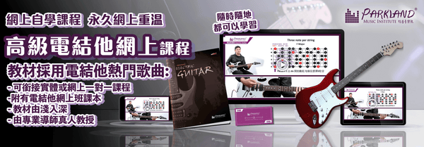 高級網上電結他教學課程