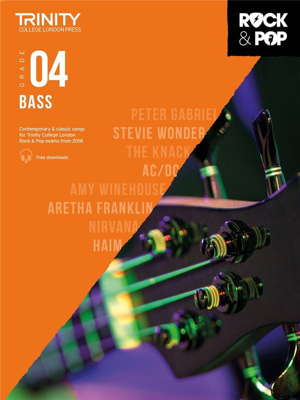 Trinity Rock and Pop 2018 Bass Grade 4 with Audio Download