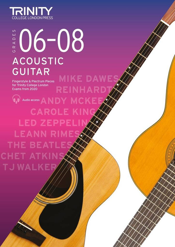 Trinity Acoustic Guitar Exam Pieces 2020-2023 Grades 6-8