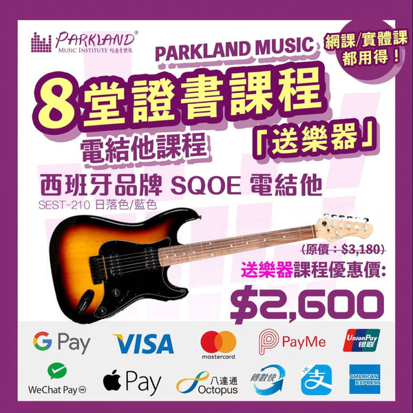 電結他證書課程｜送電結他｜最快一個月取得證書