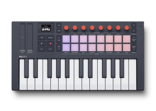 Novation FLkey Mini 25 MK2 |  便攜25鍵FL Studio MIDI 鍵盤控制器