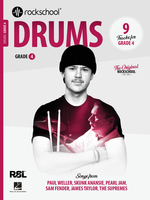 Rockschool Drums w/ Audio (2024) | Grade 4