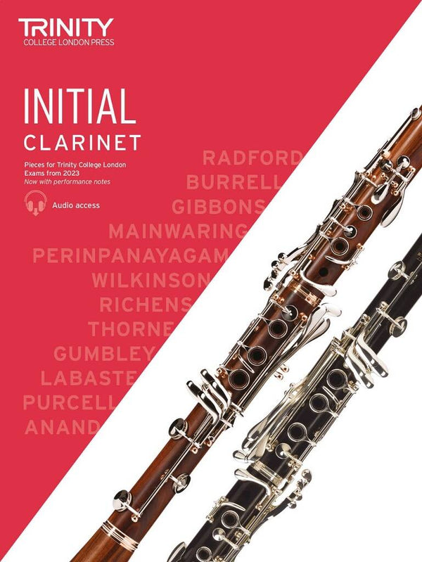Trinity Clarinet Initial Grade (with Audio Download) from 2023