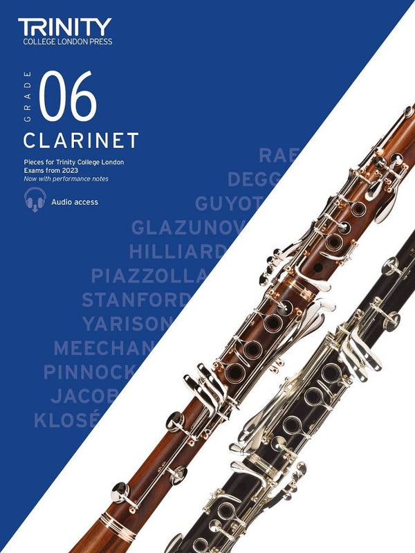 Trinity Clarinet Grade 6 (with Audio Download) from 2023