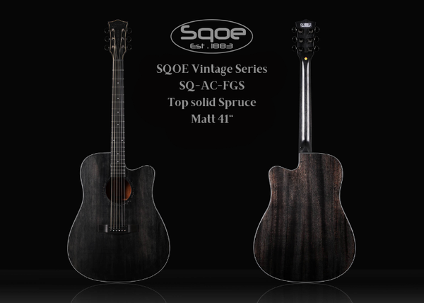 SQOE SQ-AC-FGS |  41吋擦木復古色面單吉他