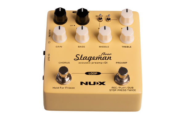 NUX NAP-5 Stageman Floor｜原聲前級效果器｜Acoustic Preamp & DI