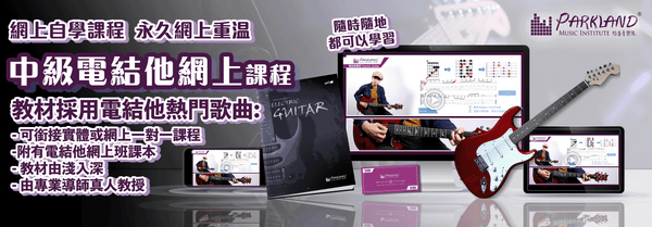 中級網上電結他教學課程