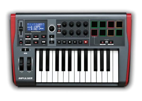 Novation Impulse 25 |  25鍵 MIDI 鍵盤控制器