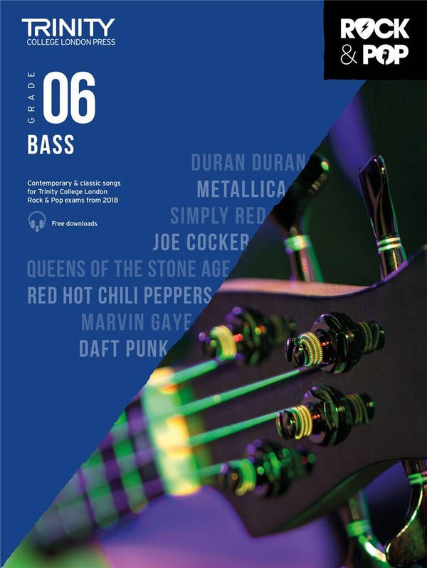 Trinity Rock and Pop 2018 Bass Grade 6 with Audio Download