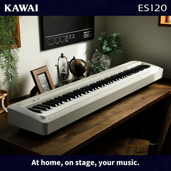 2022 最新產品 KAWAI ES-120｜數碼鋼琴｜優惠套裝｜初學鋼琴｜高性價比之選｜消費券適用