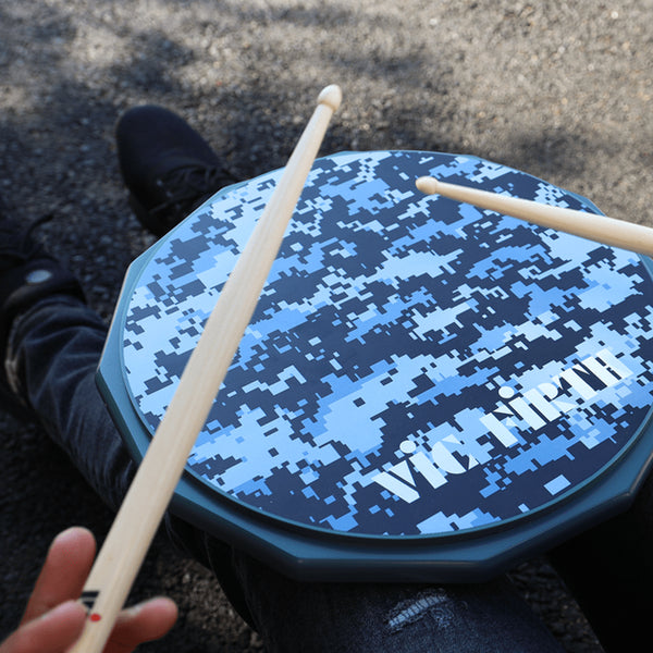 Vic Firth 6 英吋 練習鼓墊 (電腦迷彩) I  Vic Firth 6 Inch Single Sided Practice Pad (Digital Camo / VF Logo) for Drummers